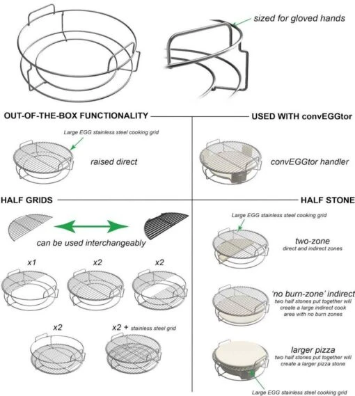 Big Green Egg 2-delige Multi-Level Rack -Napoleon Verkoopwinkel big green egg 2 delige multi level rack 1