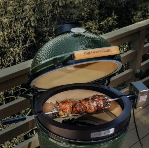 Big Green Egg Rotisserie BBQ Spit -Napoleon Verkoopwinkel big green egg rotisserie bbq spit 4