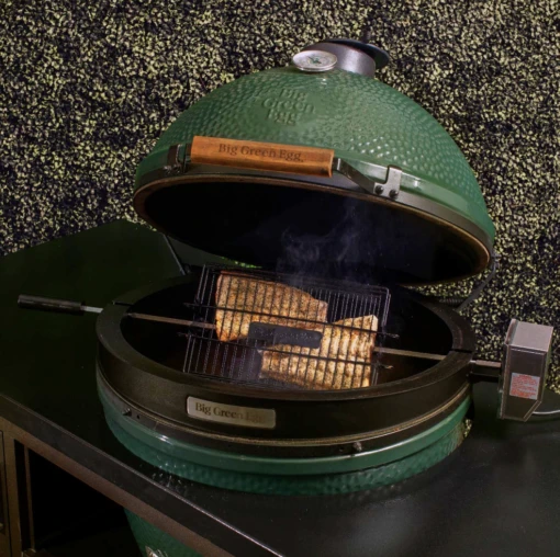 Big Green Egg Rotisserie BBQ Spit -Napoleon Verkoopwinkel big green egg rotisserie bbq spit 5