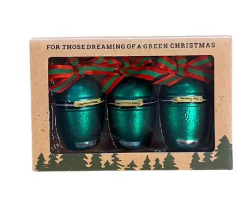 Big Green Egg Trio Mini Kerstballen -Napoleon Verkoopwinkel big green egg trio mini kerstballen 2