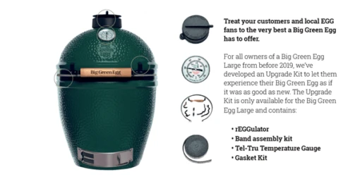 Big Green Egg Upgrade Kit Large -Napoleon Verkoopwinkel big green egg upgrade kit large