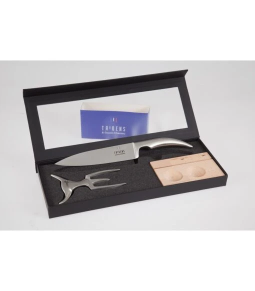 Tridens Brushed Fork & Goyon-Chazeau Cutting Set -Napoleon Verkoopwinkel tridens brushed fork goyon chazeau cutting set